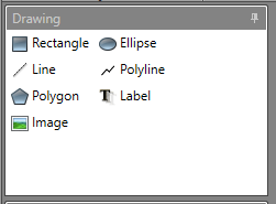 Location of drawing tools area in Designer