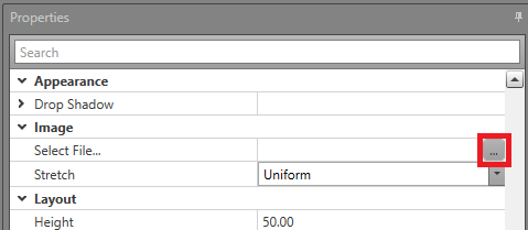 Location of the file selection property